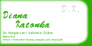 diana katonka business card